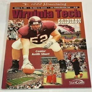 Vintage Oct 16, 1999 Virginia Tech Hokies vs Syracuse Game Program Keith Short